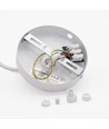 GLOBE Suspension Blanche Ø20cm - Douille E27, câble 2m, métal
