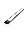 Éclairage d'armoire à batterie - 40 cm, noir, capteur PIR, rechargeable