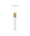 Suspension LED System Shift Hangit Wood 12W - Interrupteur CCT, 25°, blanc, câble 90cm