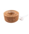 Suspension marron Ø40cm - Douille E27, câble 2m, cordon en papier