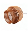 Suspension marron Ø40cm - Douille E27, câble 2m, cordon en papier
