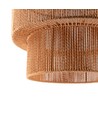 Suspension marron Ø40cm - Douille E27, câble 2m, cordon en papier