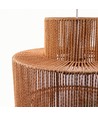 Suspension marron Ø40cm - Douille E27, câble 2m, cordon en papier