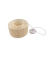 Suspension Beige Ø30cm - Douille E27, câble 2m, corde de papier tressée