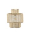 Suspension Beige Ø30cm - Douille E27, câble 2m, corde de papier tressée