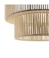 Suspension Beige Ø30cm - Douille E27, câble 2m, corde de papier tressée