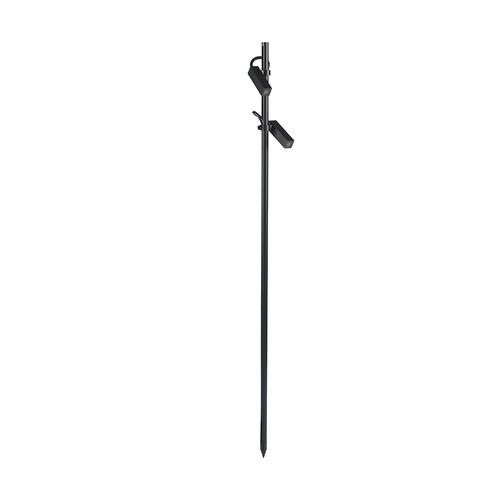V-Tac 4W double spot LED sur piquet - Aluminium noir, 4000K, extérieur