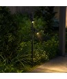 V-Tac 4W double spot LED sur piquet - Aluminium noir, 4000K, extérieur