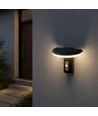 Borne LED solaire 2W avec capteur - IP54, 3000K, noir