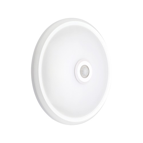 Plafonnier LED 12W - Rond, capteur PIR, puce Cree, blanc, 6400K