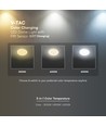 Plafonnier LED avec détecteur 12W, CCT - 3 couleurs, capteur PIR, 6 ans de garantie, Cree, rond, blanc