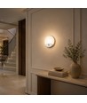 V-Tac 15W Applique murale LED extérieure avec détecteur - Ronde, blanche, puce Cree, CCT