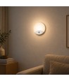 V-Tac 15W Applique murale LED extérieure avec détecteur - Ronde, blanche, puce Cree, CCT
