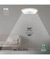 Applique murale LED extérieure 10W avec détecteur PIR - Blanc, 4000K, Puce Cree