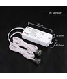 V-Tac Double capteur IR 2-en-1 - Max 1000W LED, interrupteur par porte ou mouvement de la main