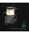 V-Tac Applique murale GU10 - Noir, IP44 extérieur