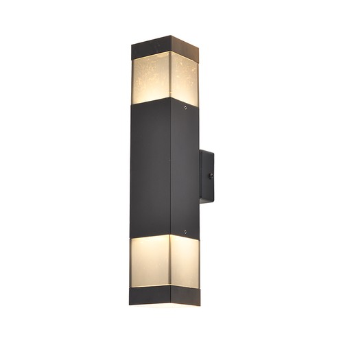 V-Tac Applique murale 2xGU10 bas/haut - IP44 extérieur, noir