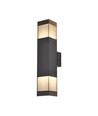 V-Tac Applique murale 2xGU10 bas/haut - IP44 extérieur, noir
