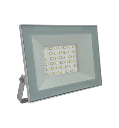 Projecteur LED 30W - Boîtier blanc, 6500K