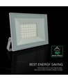Projecteur LED 30W - Boîtier blanc, 6500K