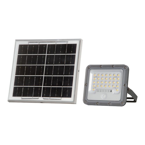 V-Tac Projecteur LED Solaire avec Détecteur PIR - 150lm/W, IP65, 6000K