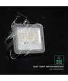 V-Tac Projecteur LED Solaire avec Détecteur PIR - 150lm/W, IP65, 6000K