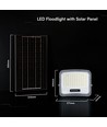 V-Tac Projecteur LED solaire 12W - IP65, noir, 3-en-1