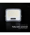 V-Tac Projecteur LED solaire 12W - IP65, noir, 3-en-1