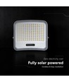 Projecteur LED 20W avec panneau solaire - IP65, noir, 3-en-1, extérieur