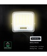 Projecteur LED 20W avec panneau solaire - IP65, noir, 3-en-1, extérieur