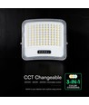 Projecteur LED 20W avec panneau solaire - IP65, noir, 3-en-1, extérieur