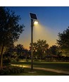 V-Tac Projecteur LED 25W avec panneau solaire - IP65, noir