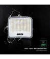 V-Tac Projecteur LED 25W avec panneau solaire - IP65, noir