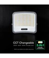 V-Tac Projecteur LED 25W avec panneau solaire - IP65, noir