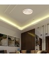 Plafonnier LED V-Tac 2x30W dimmable - Avec télécommande, CCT 3-en-1, blanc