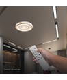 Plafonnier LED V-Tac 2x30W dimmable - Avec télécommande, CCT 3-en-1, blanc