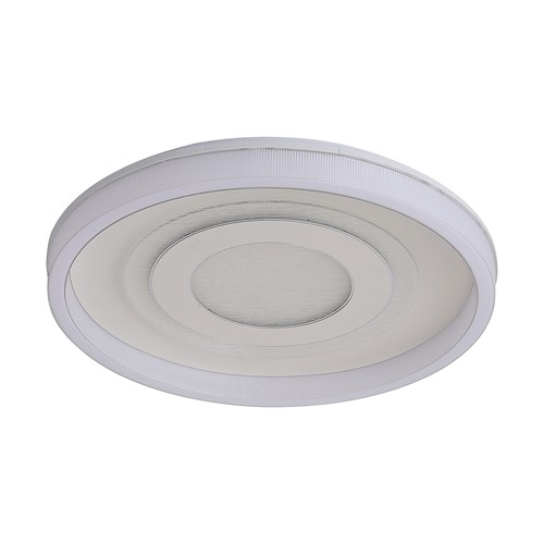 V-Tac 2x40W Plafonnier LED décoratif - Dimmable, 3-en-1, Télécommande, Blanc