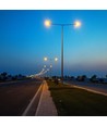 V-Tac 100W Lampadaire LED réglable - 120lm/W, Puce Cree, 6500K, 6 ans de garantie
