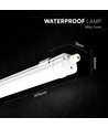 Armature LED étanche complet 150 cm 48 W - 120 lm/W, CCT