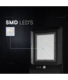 V-Tac 40W Lampadaire solaire LED - 9,6V, Batterie LiFePO4, CCT