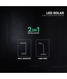 V-Tac 40W Lampadaire solaire LED - 9,6V, Batterie LiFePO4, CCT