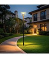 V-Tac 20W Lampe de jardin solaire LED Lotus - Batterie LiFePO4, 6000mAh, 3-en-1