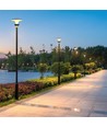 V-Tac 20W Lampe de jardin solaire LED Lotus - Batterie LiFePO4, 6000mAh, 3-en-1