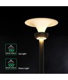 V-Tac 20W Lampe de jardin solaire LED Lotus - Batterie LiFePO4, 6000mAh, 3-en-1
