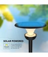 V-Tac 20W Lampe de jardin solaire LED Lotus - Batterie LiFePO4, 6000mAh, 3-en-1