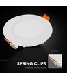 V-Tac Panneau LED encastrable rond 6W - Puce Cree, CCT 3 en 1, Garantie 6 ans