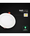 Panneau LED encastrable rond 18W - CCT 3-en-1, puce Cree, garantie 6 ans