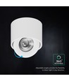 V-Tac 12W Spot LED Saillie CCT - IP44, Blanc, Puce Cree