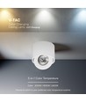 V-Tac Spot LED saillant 18W - IP44, puce Cree, CCT 3-en-1, blanc