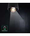 V-Tac Spot LED en saillie 18W - IP44, Noir, CCT, Puce Cree